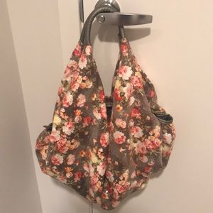 Large sequined flower purse
